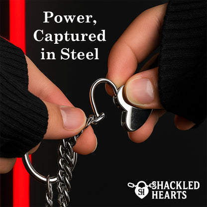 Steel Kiss Heart Chain