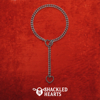 Steel Kiss Heart Chain
