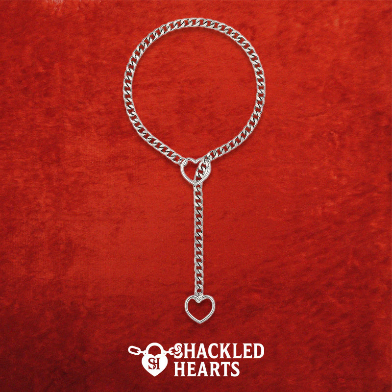 Steel Kiss Heart Chain