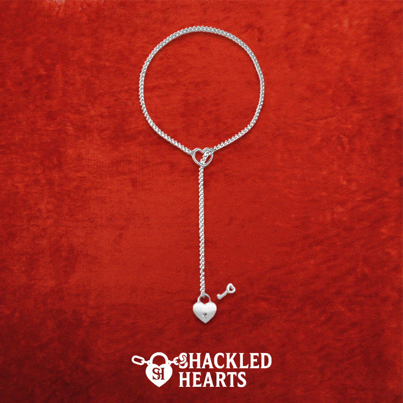 Steel Kiss Heart Chain